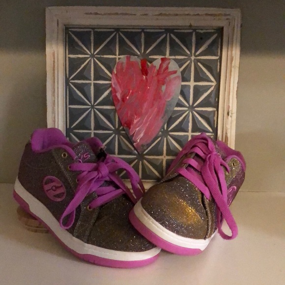 Heelys Other - Gold and pink sparkly Heelys
